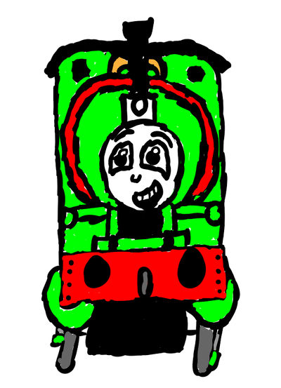 400x553 Percy The Small Engine Front View Drawing