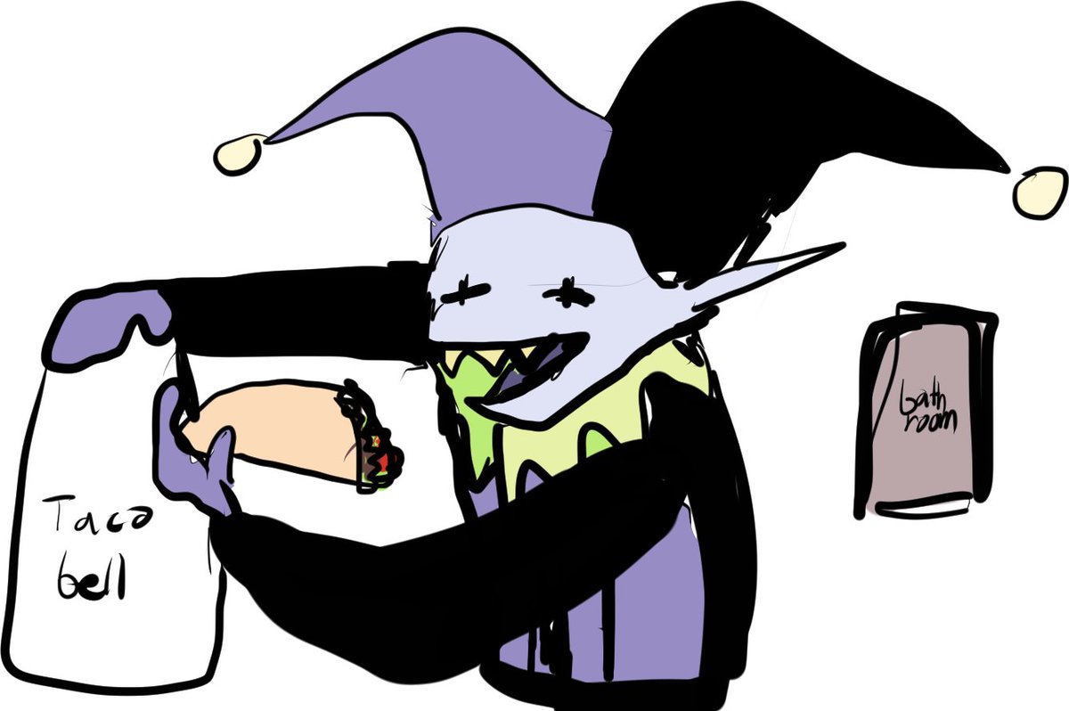1200x798 One Jevil Drawing Everyday On Twitter Taco Bell