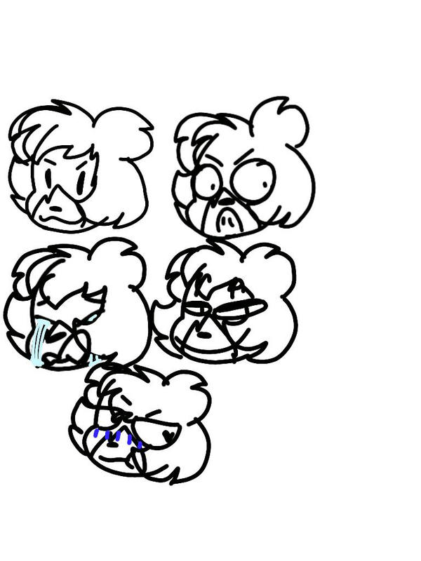 600x800 Facial Expressions Doodle