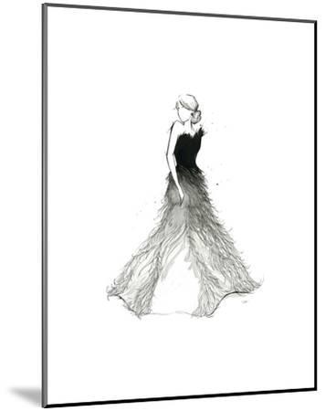 356x450 Fade To White Dress Art Print