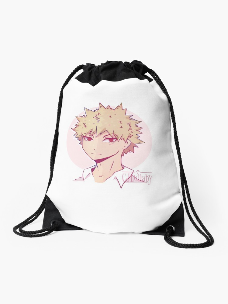 750x1000 Bakugou Bnha Fanart Drawing Drawstring Bag