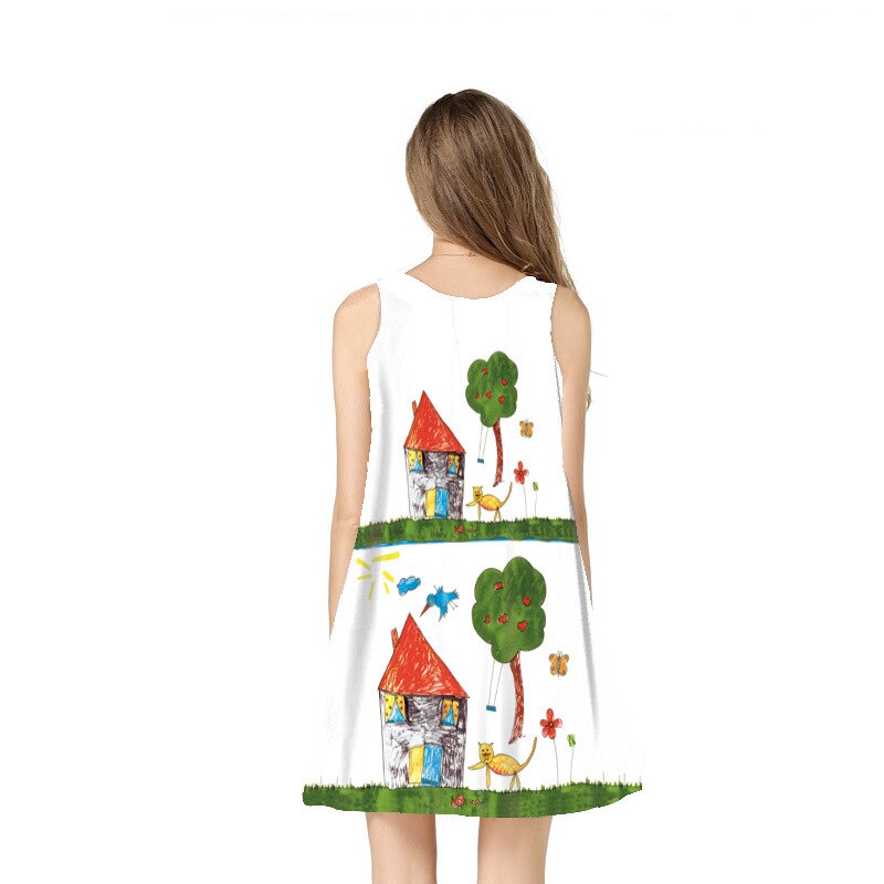 800x800 New Fashion European Model Explosion Cute Crayon Drawing Print