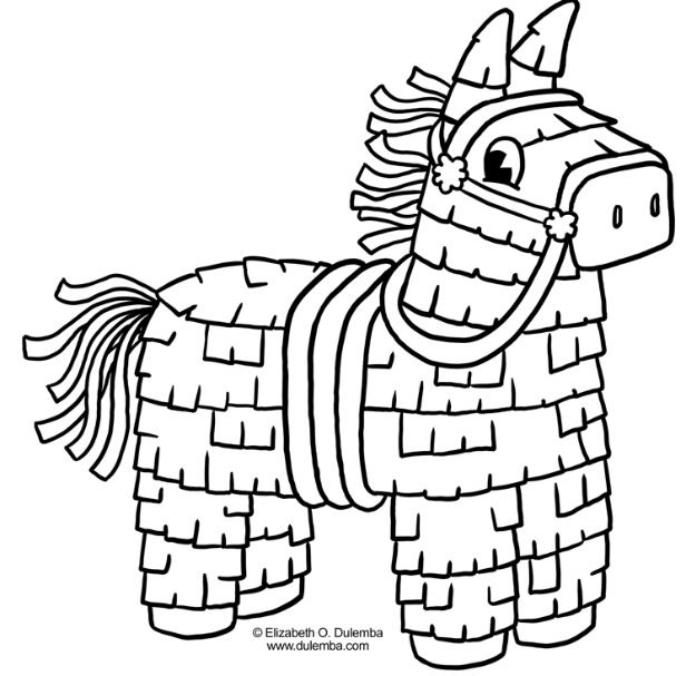 616x607 Llama Drawing Pinata For Free Download