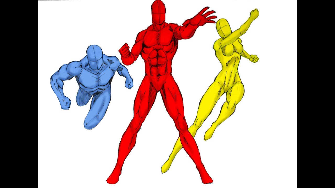 1280x720 How To Draw The Figure In Motion Action Positions