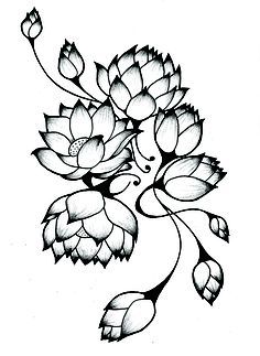 236x323 Flowers N Vine Tattoo Sample Tattoo