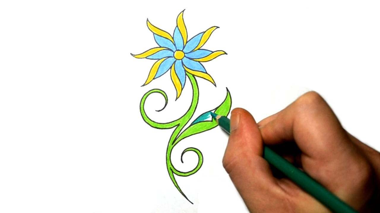 1280x720 How To Draw A Cool Simple Daisy Flower Tattoo Design