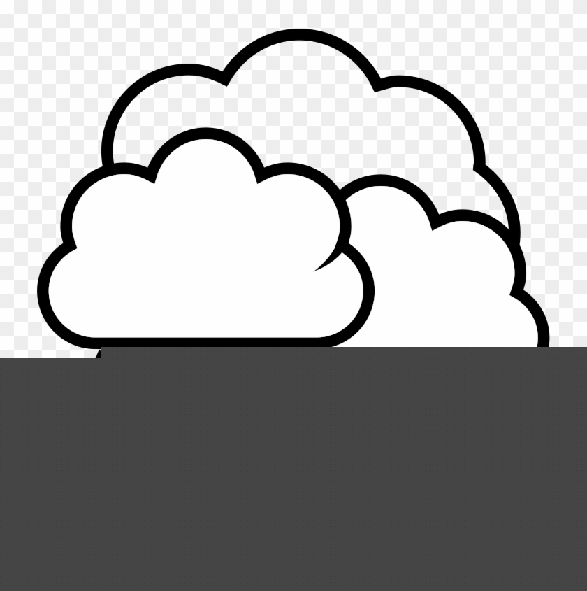 840x845 Royalty Free Clipart Illustration Of A Storm Cloud
