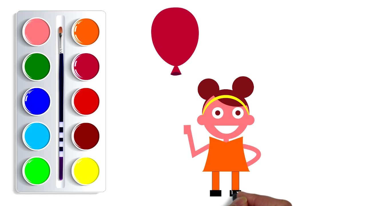 1280x720 How To Draw Coloring Cartoon Videos For Children Cartoon