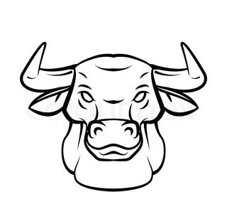 320x308 How To Draw A Bull Head Step