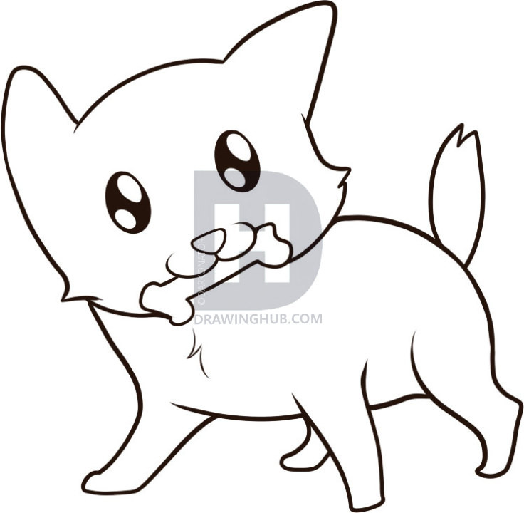 736x720 How To Draw A Dog For Kids How To Draw A Dog For Kids Step