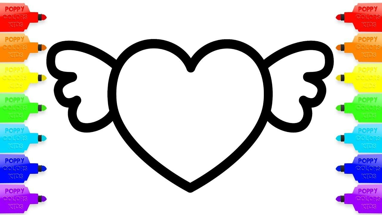 1280x720 Awesome Heart Drawing For Kids Collection