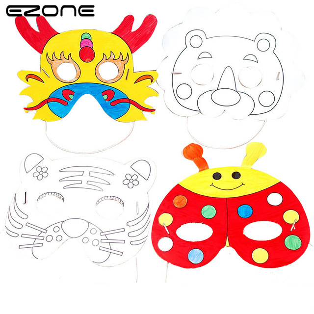 640x640 Ezone Blank Mask Drawing Papers For Children Painting Graffiti Diy
