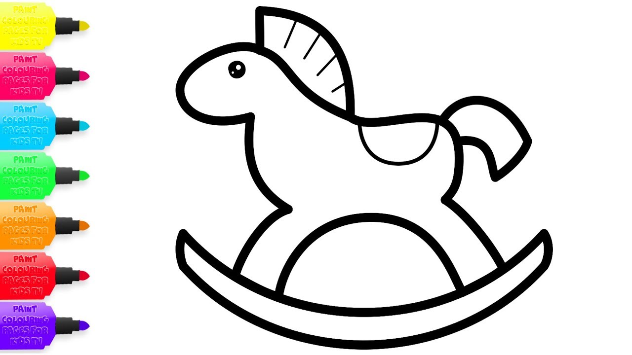 1280x720 Learn Colors And Names Of Toys Coloring And Drawing For Children