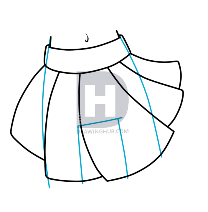 706x720 How To Draw Chibi Clothes, Step