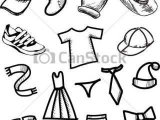 320x240 Simple Drawings Of Clothes Clothes Simple Shapes Collection