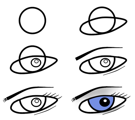 450x402 Drawing Cartoon Eyes