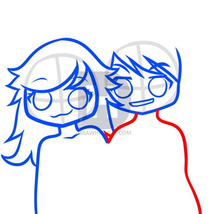 715x720 How To Draw A Boyfriend And Girlfriend, Step