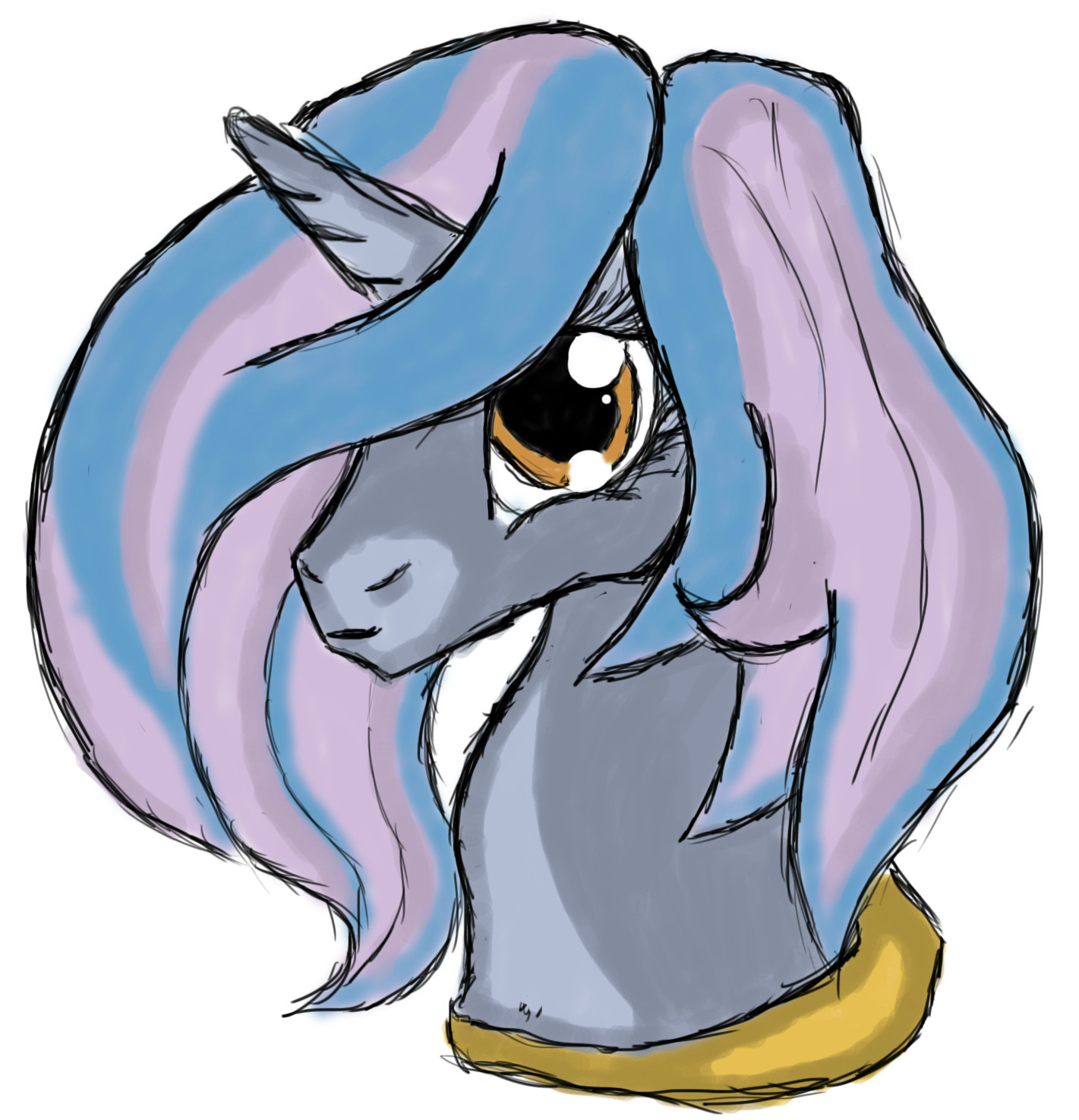 1421x1475 Wip Drawing My Girlfriend As A Pony, Looking For Background