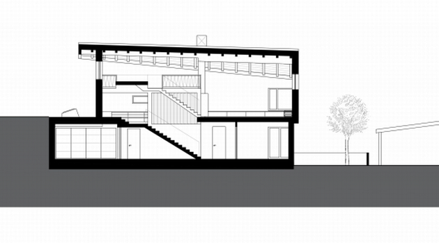 630x350 Contemporary Concrete Home Built With Brick Barn Construction