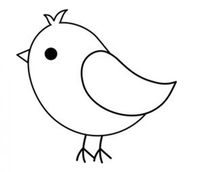 640x551 Birds Drawing For Kids