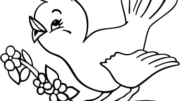 585x329 Coloring Pages For Adults Flowers Online Unicorn Cute Bird Kids