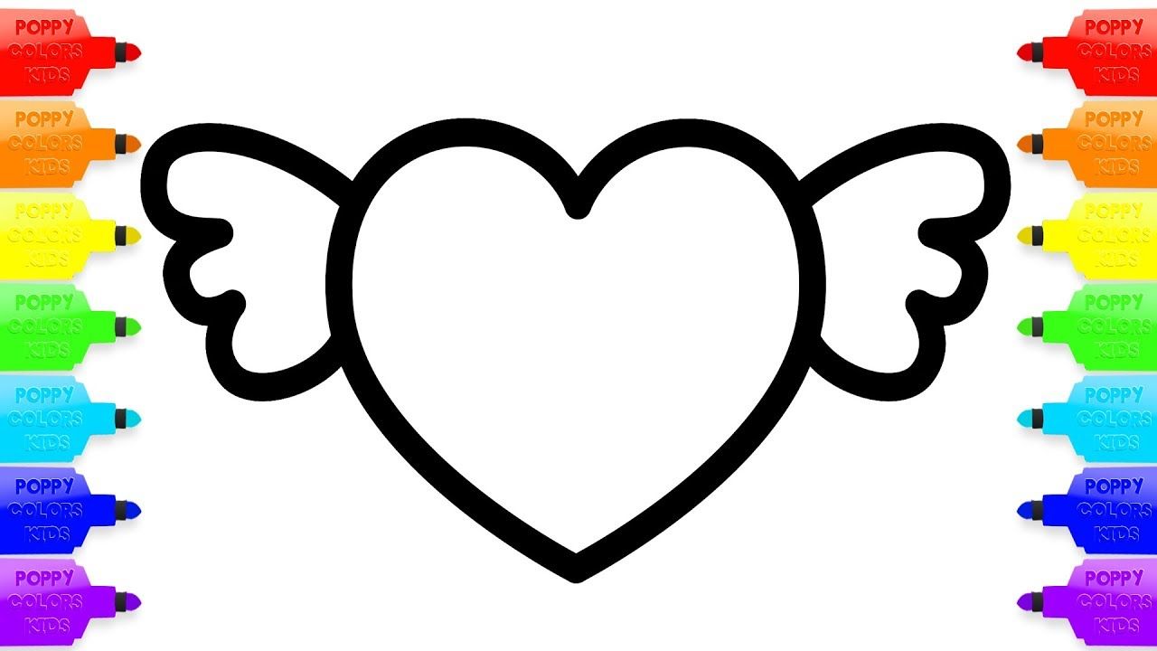 1280x720 Huge Collection Of 'heart Drawing For Kids' Download More Than