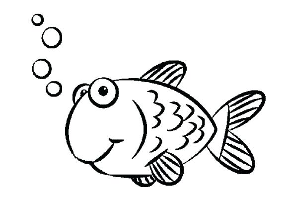 580x408 Simple Fish Drawing For Kids Free Download Clip Art