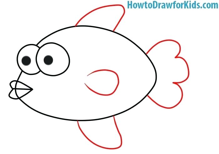 700x493 Fish Easy To Draw