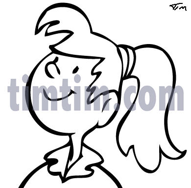 390x384 How To Draw A Cartoon Face Girl