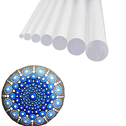 425x425 pcs transparent hard acrylic dot dotting painting