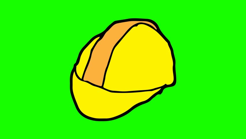 852x480 Kids Drawing Green Screen With Theme Of Hard Hats