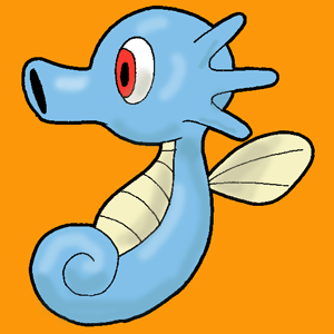 300x300 How To Draw Horsea From Pokemon With Simple Step