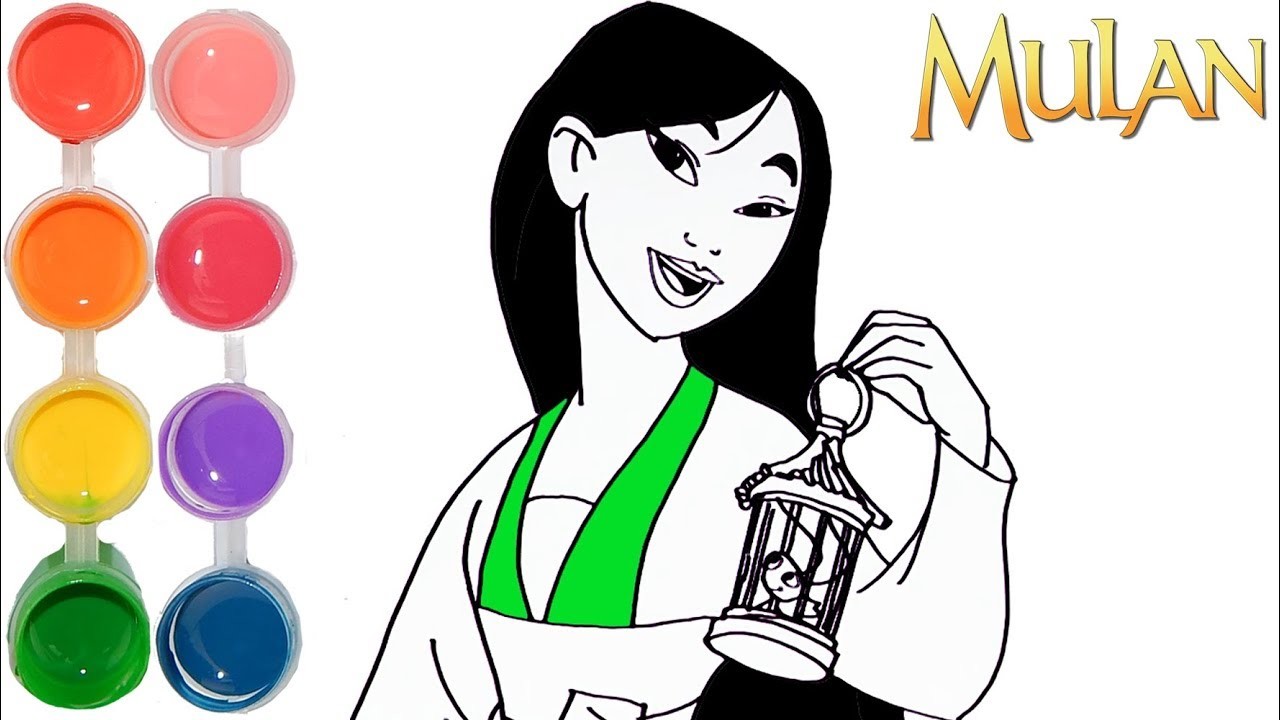 1280x720 How To Draw Color Disney Princess Mulan, Drawing Prismacolor