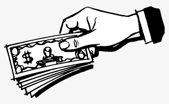 650x400 Money Clipart Black And White Black And White Sketch The Hands