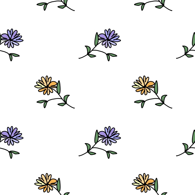 640x640 Vintage Small Flowers Seamless Pattern Good For Baby,children,and
