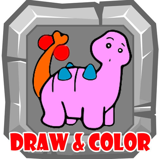 512x512 Dinosaur Drawing And Coloring Ideas For Kids