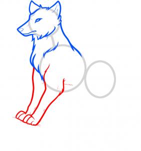 282x302 how to draw anime wolves, anime wolves, step