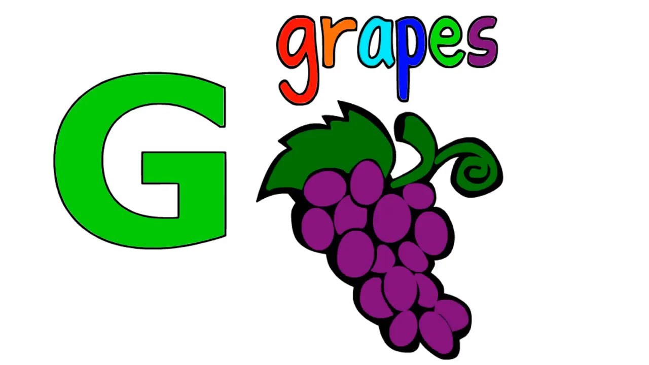 1280x720 Grapes Drawing Coloring For Kids