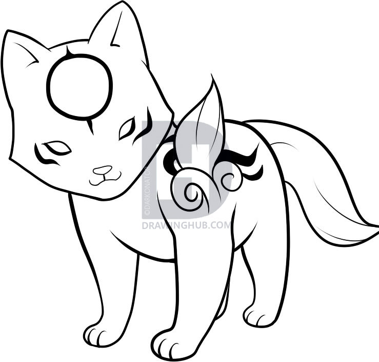 739x705 How To Draw Chibiterasu, Step