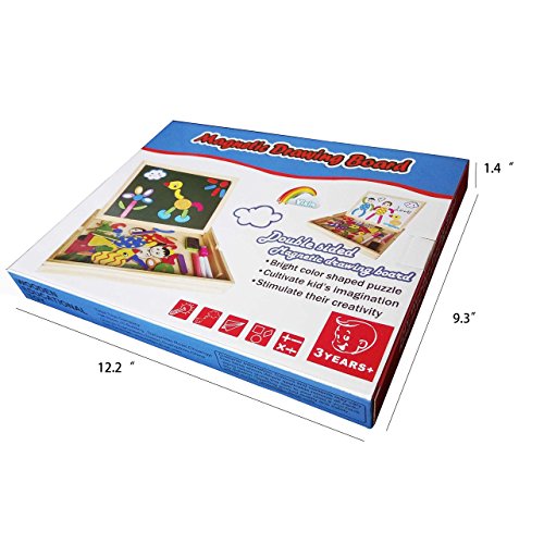 500x500 Yoptote Wooden Magnetic Easel Drawing Board Games Jigsaw Puzzles