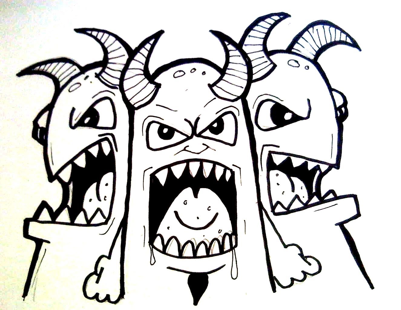 1325x1025 How To Draw Graffiti Characters For Beginners