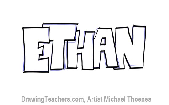 550x343 Drawing Graffiti Letters