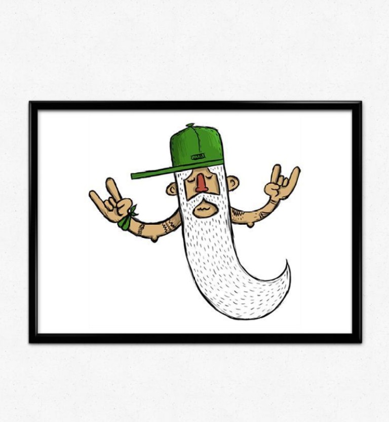 768x832 hipster guru paper print