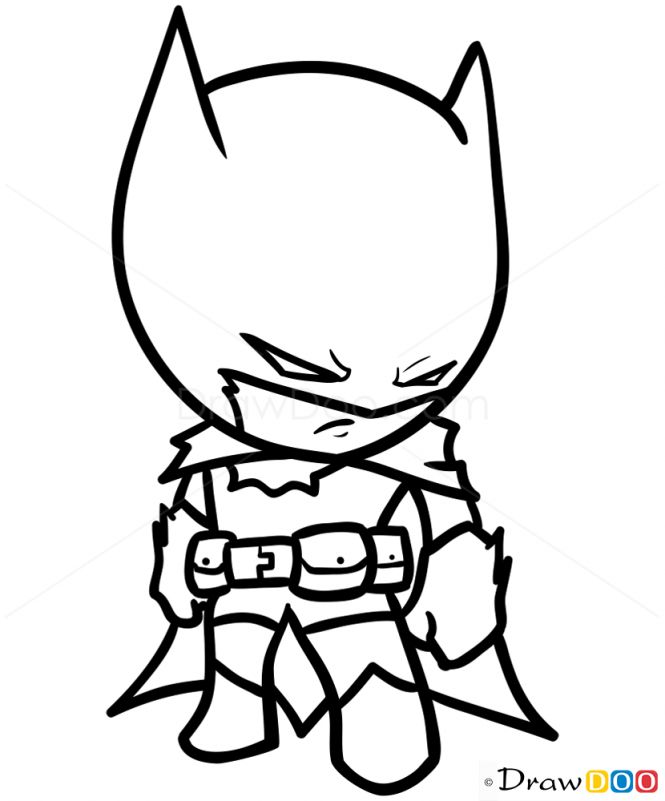 665x801 Batman Drawing Chibi Drawing