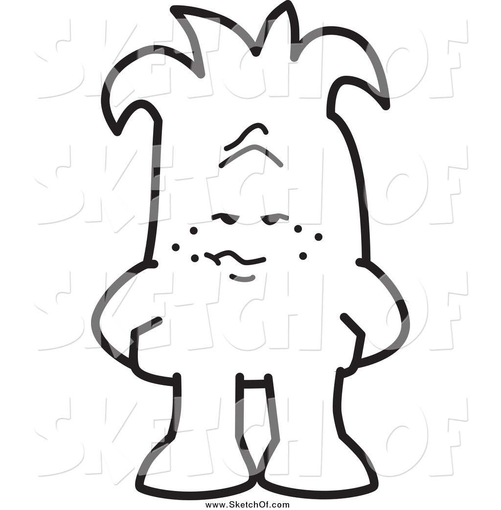 1024x1044 drawing of a black and white guilty squiggle guy