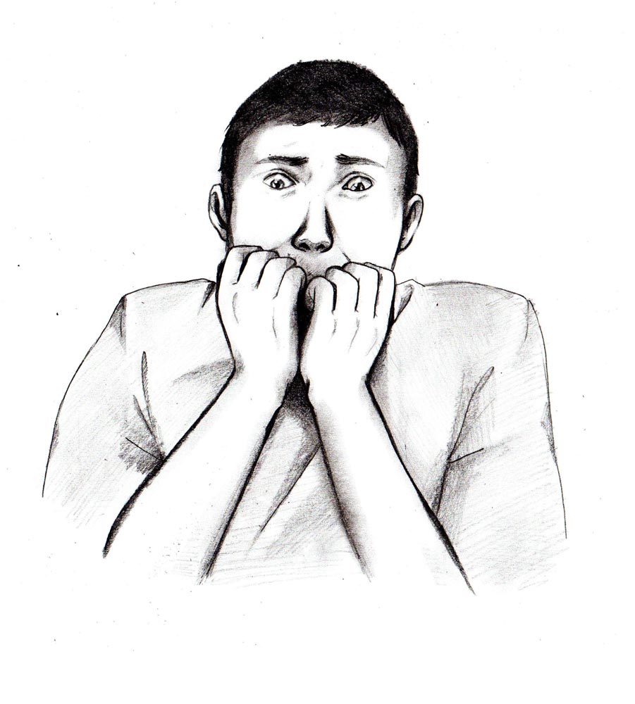 901x1000 Learn How To Draw A Guy Scared Out Of His Mind Let's Draw People