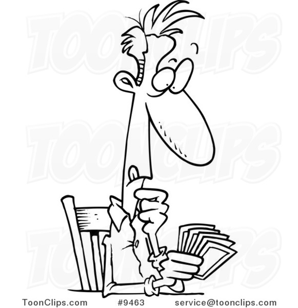 581x600 Cartoon Black And White Line Drawing Of A Guy Holding A Hand