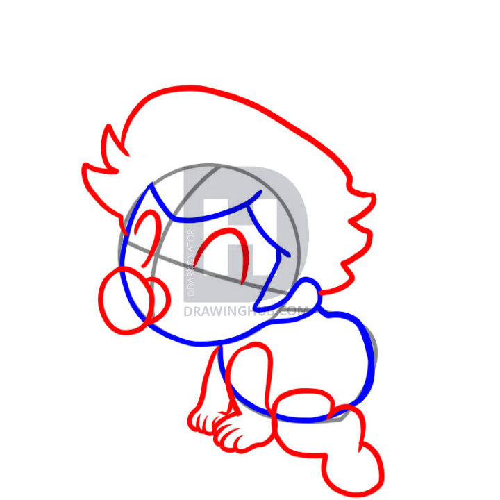 720x720 How To Draw Baby Peach, Step