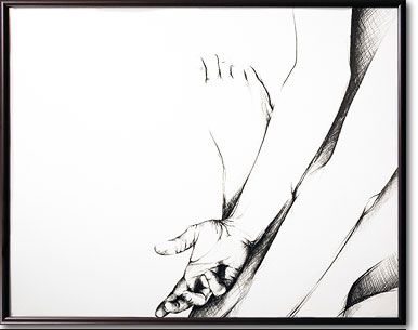 386x305 Paper Drawing Hands Feet Love Modern Contemporary Antoine Art