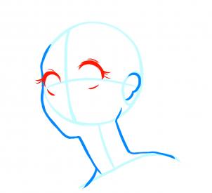 302x275 How To Draw Manga Heads, Step